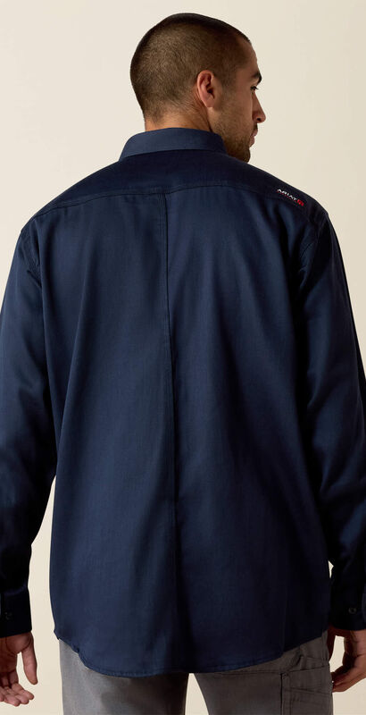 FR Solid Work Shirt Back